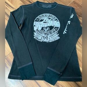 The Knuckle Saloon Brewing Company Sturgis South Dakota Black Shirt Biker Harley